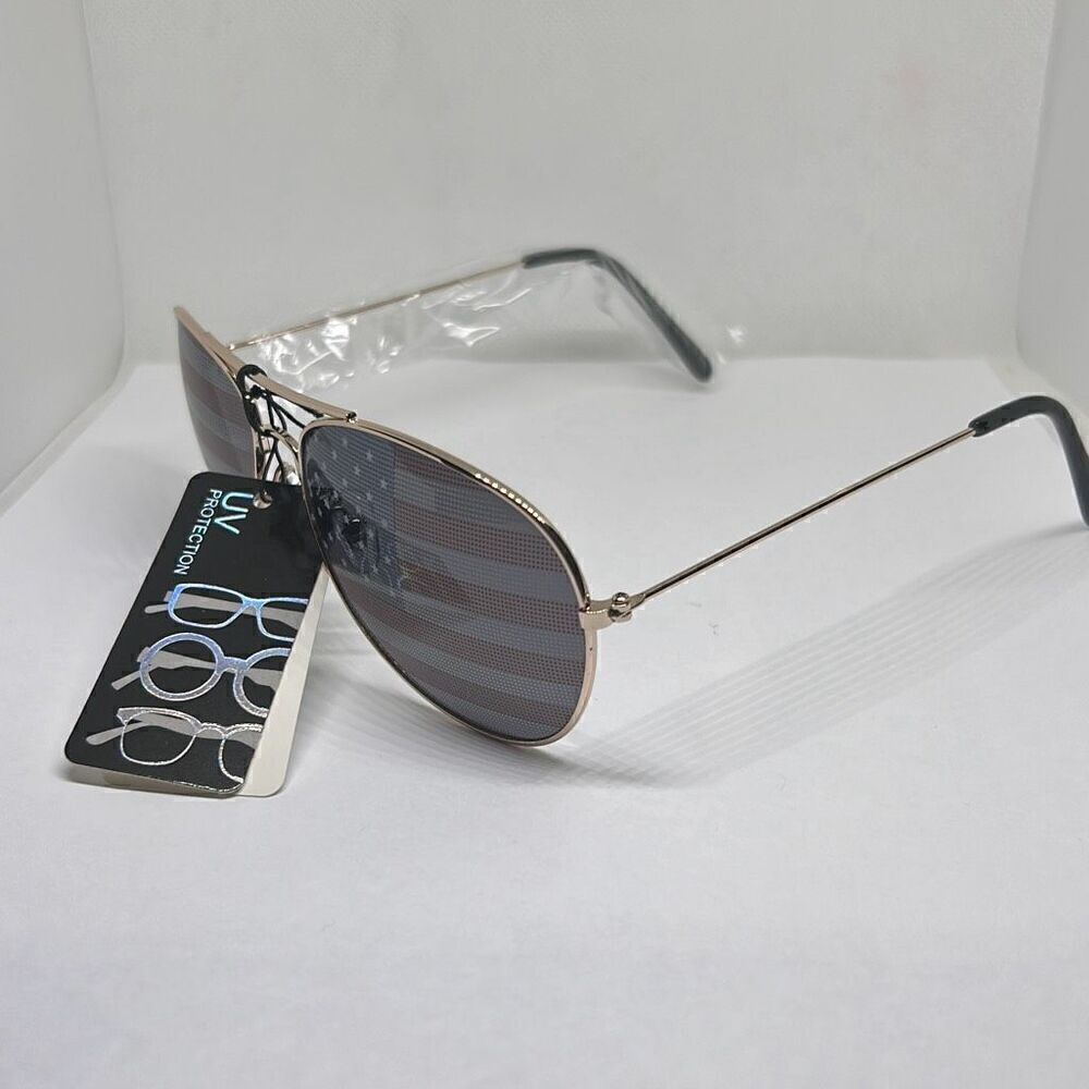Aviator Patriotic Unisex USA 4th of July Independence Day Sunglasses
